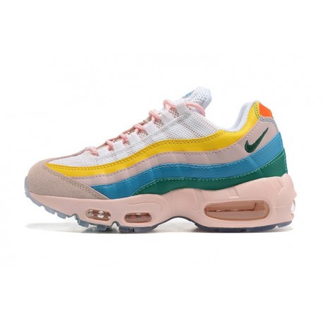 WMNS Nike Air Max 95 TT WMNS Yellow Pink White Running Shoes DQ9323 200