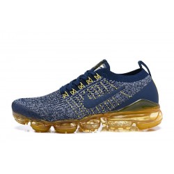 W/M Nike Air VaporMax Flyknit 3 Blue Yellow Running Shoes AJ6900 444