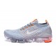 W/M Nike Air VaporMax Flyknit 3 Grey Orange Running Shoes AJ6900 003