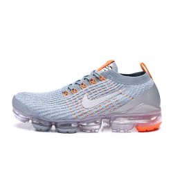 W/M Nike Air VaporMax Flyknit 3 Grey Orange Running Shoes AJ6900 003