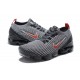 W/M Nike Air VaporMax Flyknit 3 Grey Red Running Shoes AJ6900 012