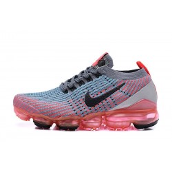 W/M Nike Air VaporMax Flyknit 3 Grey Red Running Shoes AJ6900 601