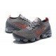 W/M Nike Air VaporMax Flyknit 3 Grey Red Running Shoes CT1270 001