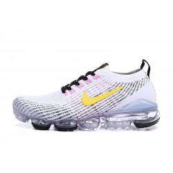 W/M Nike Air VaporMax Flyknit 3 White Yellow Running Shoes AJ6900 103