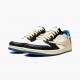 Fragment Design X Travis Scott X Jordan 1 Retro Low White/Black-Royal- Sail