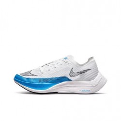 Unisex Nike ZoomX VaporFly NEXT White and Blue Running Shoes