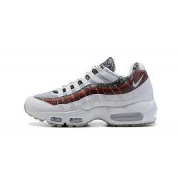 Mens Nike Air Max 95 TT White and Red Running Shoes